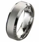 Preview: Moderne Wolframringe mit Stein W100